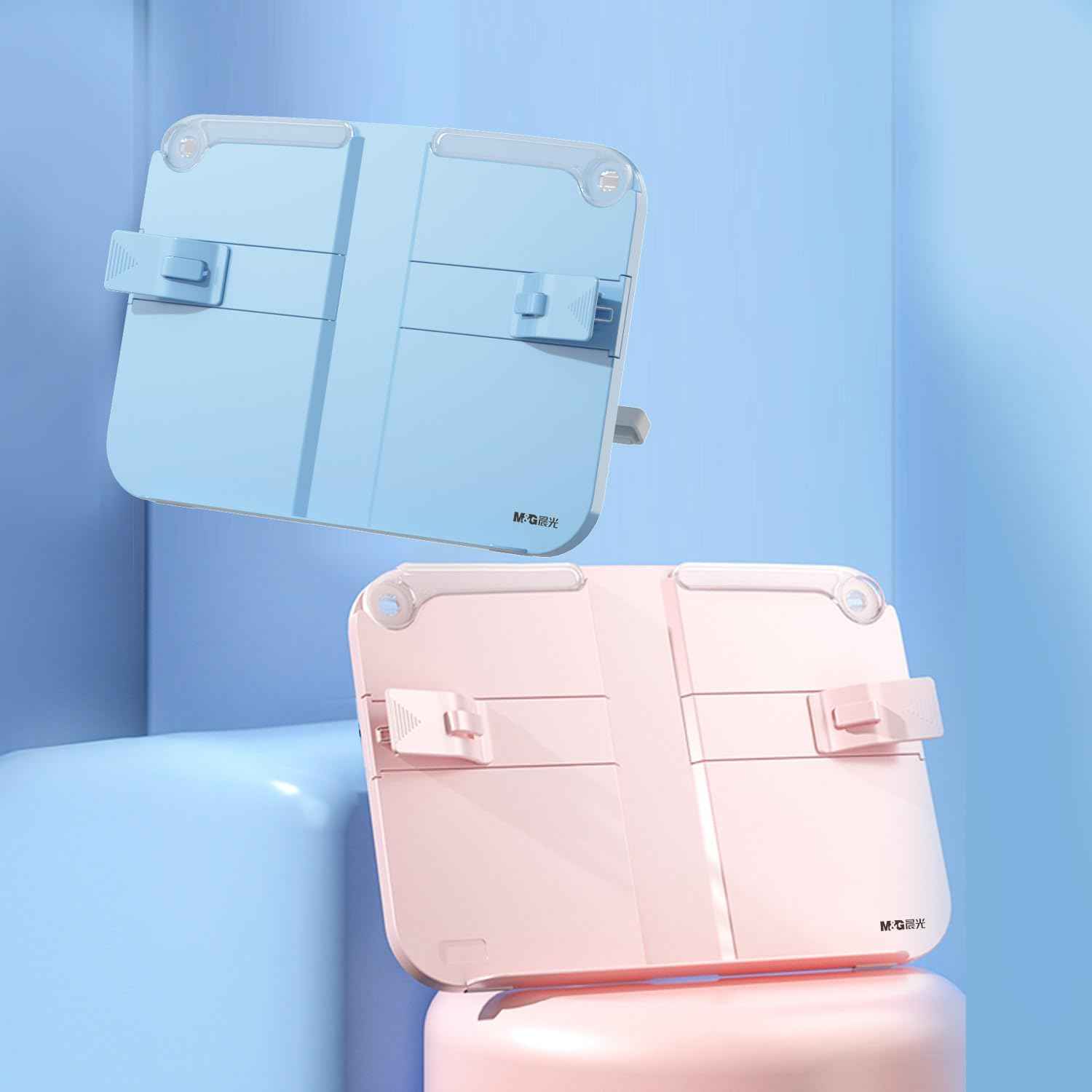 Hands-Free Desktop Book Stand for Kids with Paper Clip