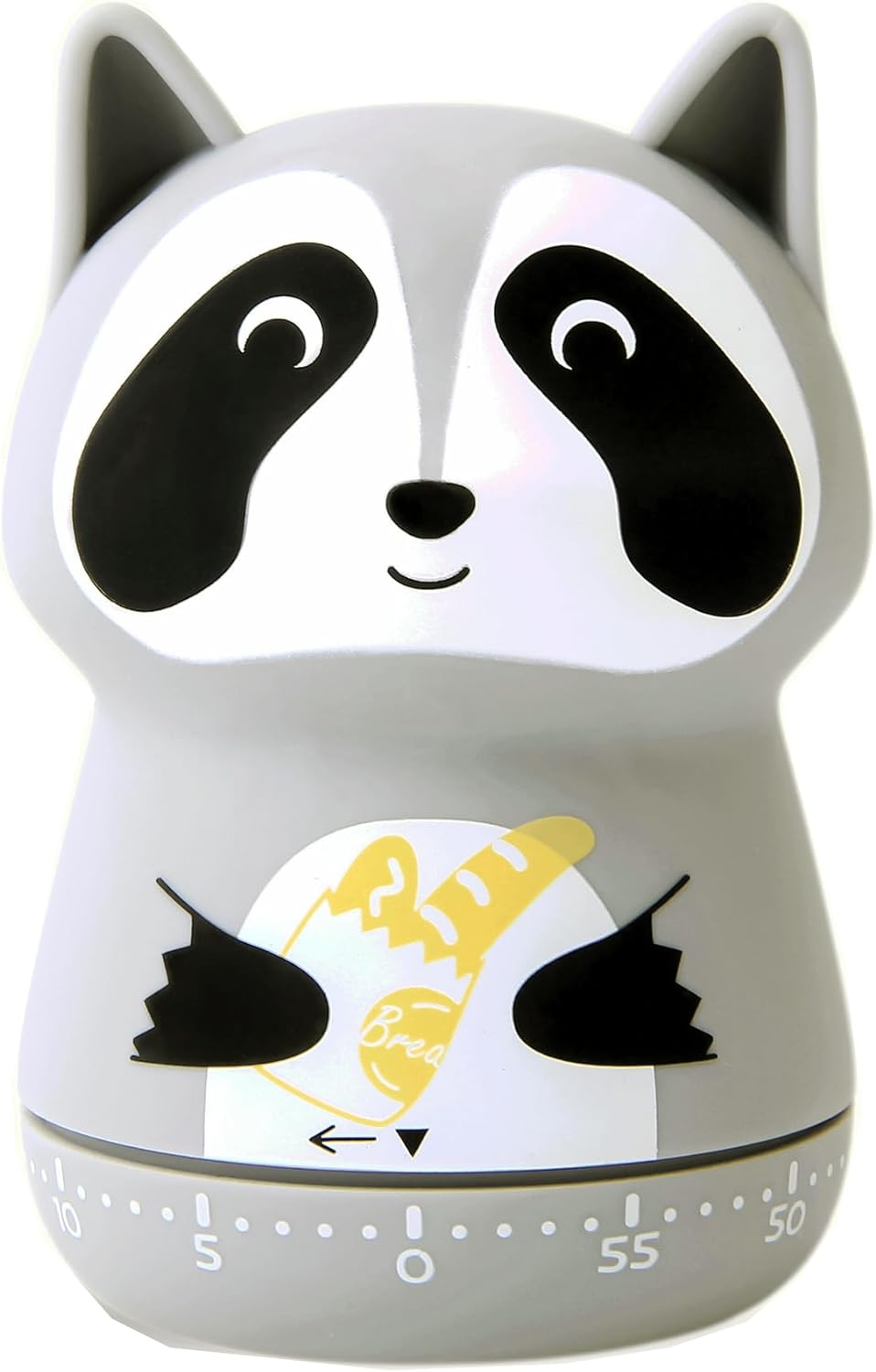 Cute Animal Mechanical Timer for Kids Grey Raccoon