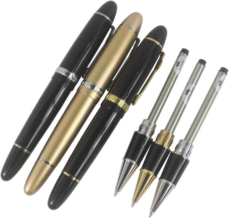 3PCS Jinhao 159 Big Barrel Rollerball Pens in 3 Colors Pen Set
