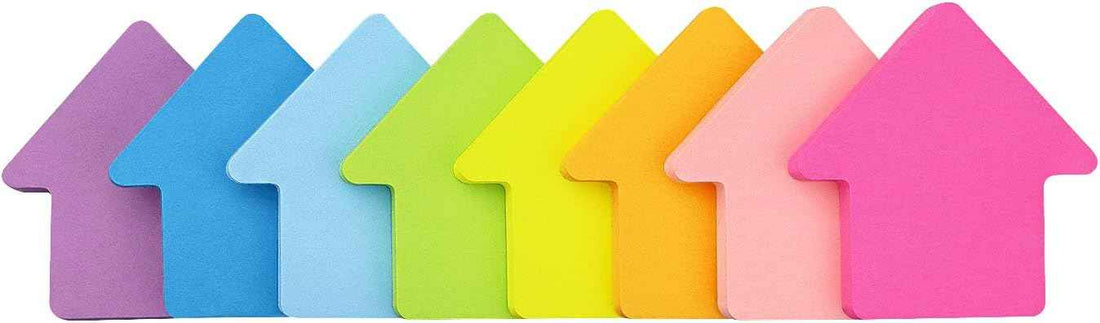 Arrow Shape Sticky Notes 8 Color 75 Sheets/Pad
