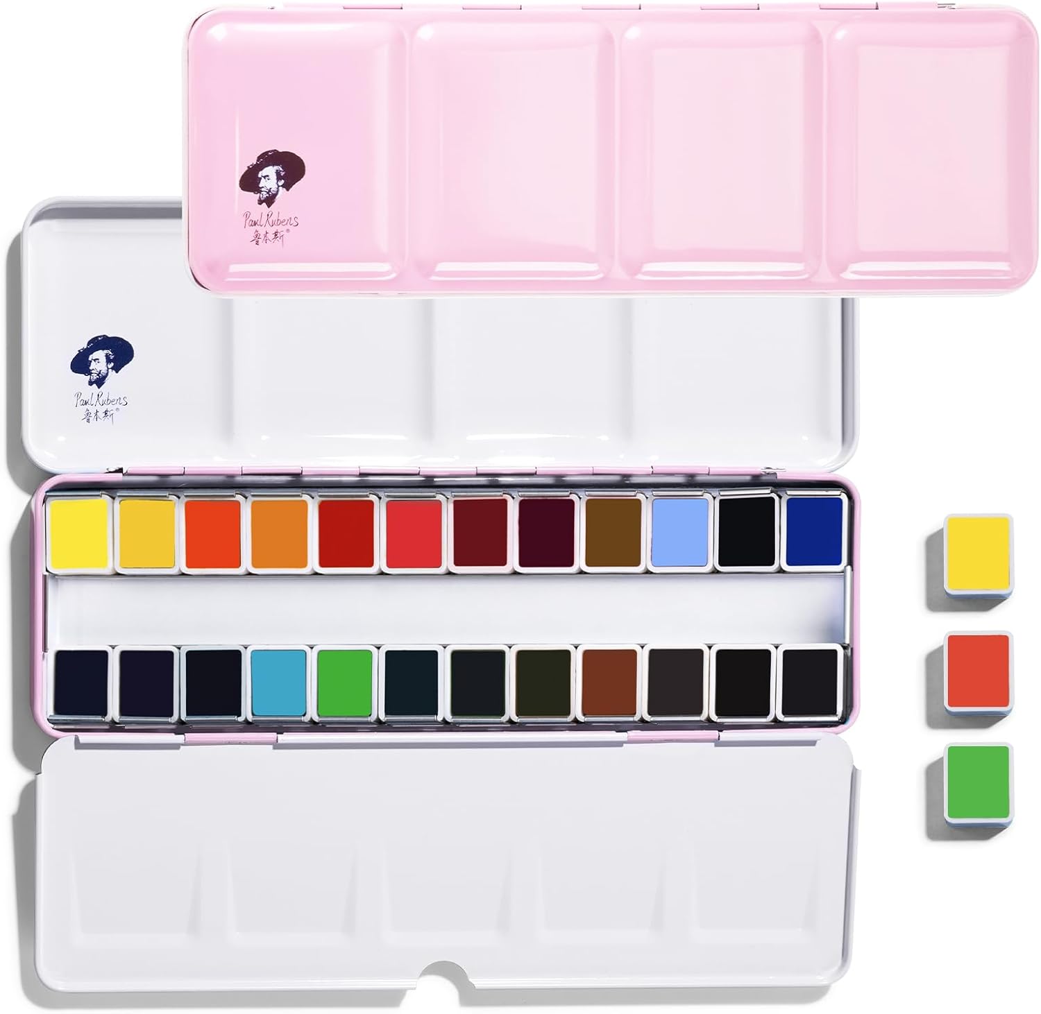 Paul Rubens Watercolor Paint Set Artist Grade,24 Floral Colors