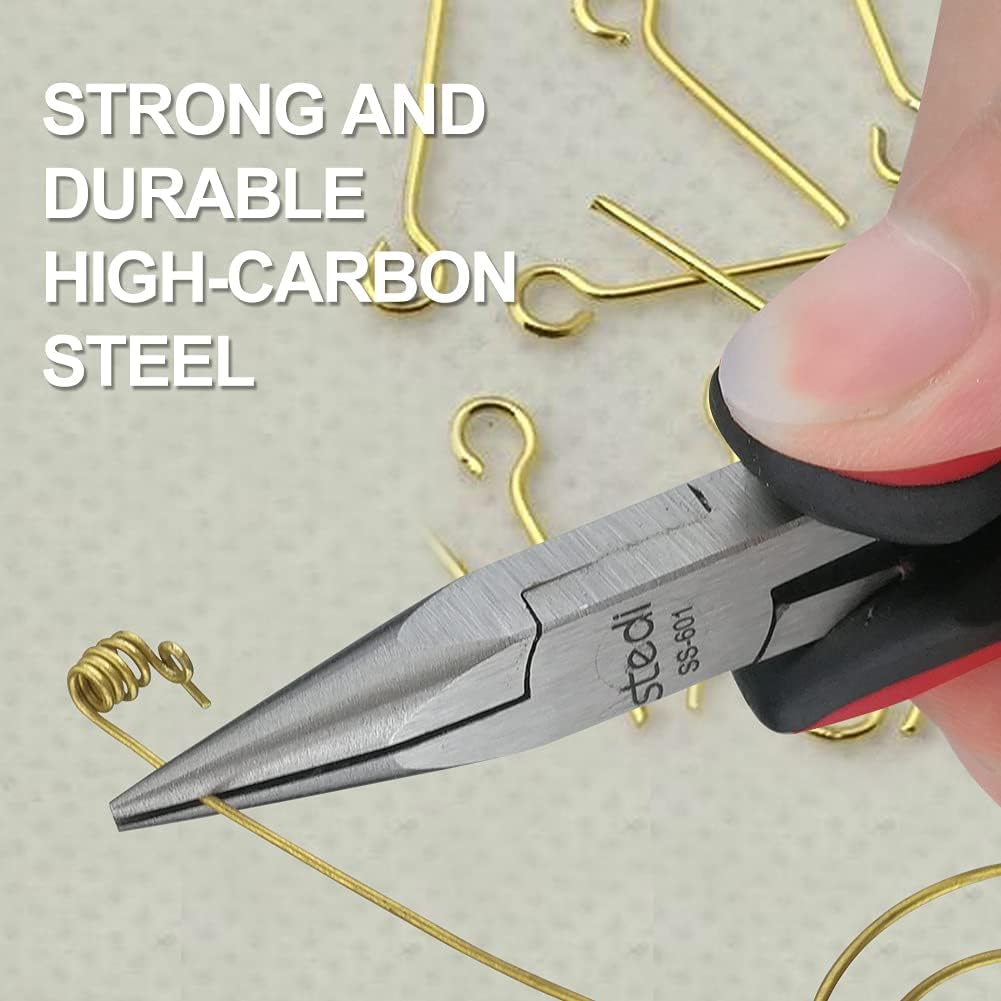 Stedi 5-Inch Needle Nose Pliers for Jewelry Making, Chain Nose