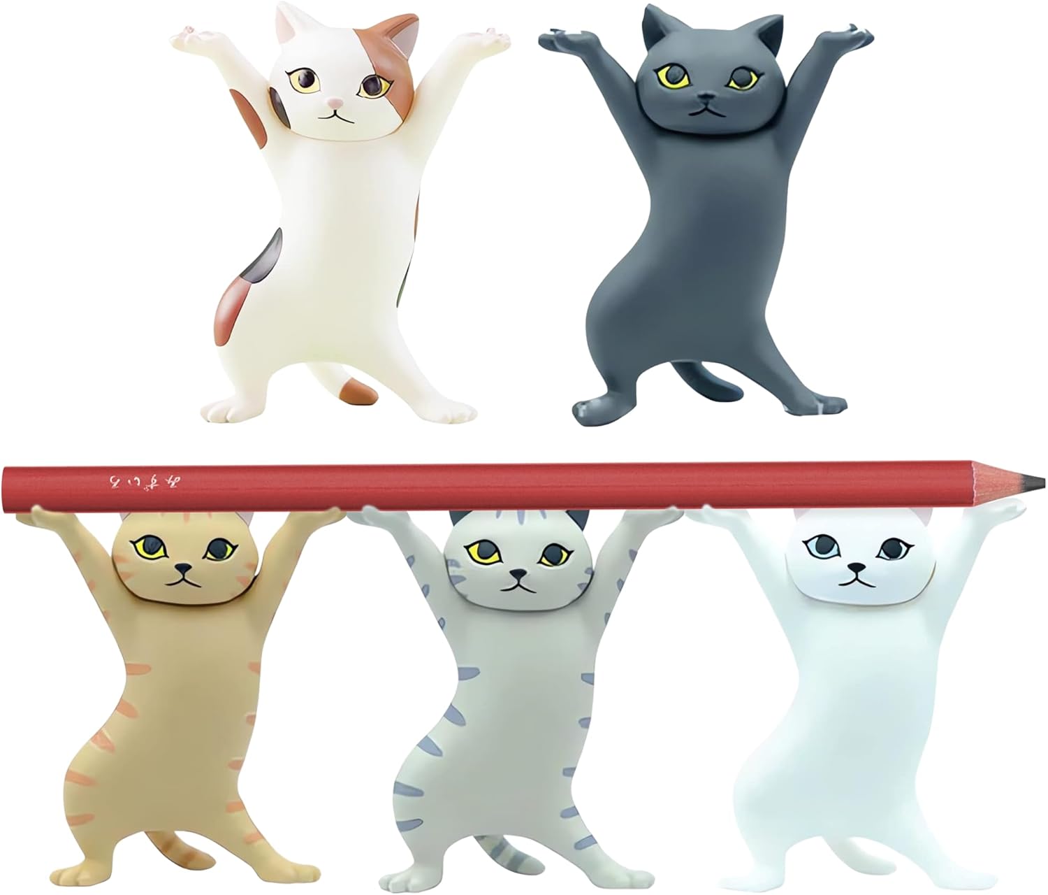 5 Cute Cat Pen Holder Desk Accessories