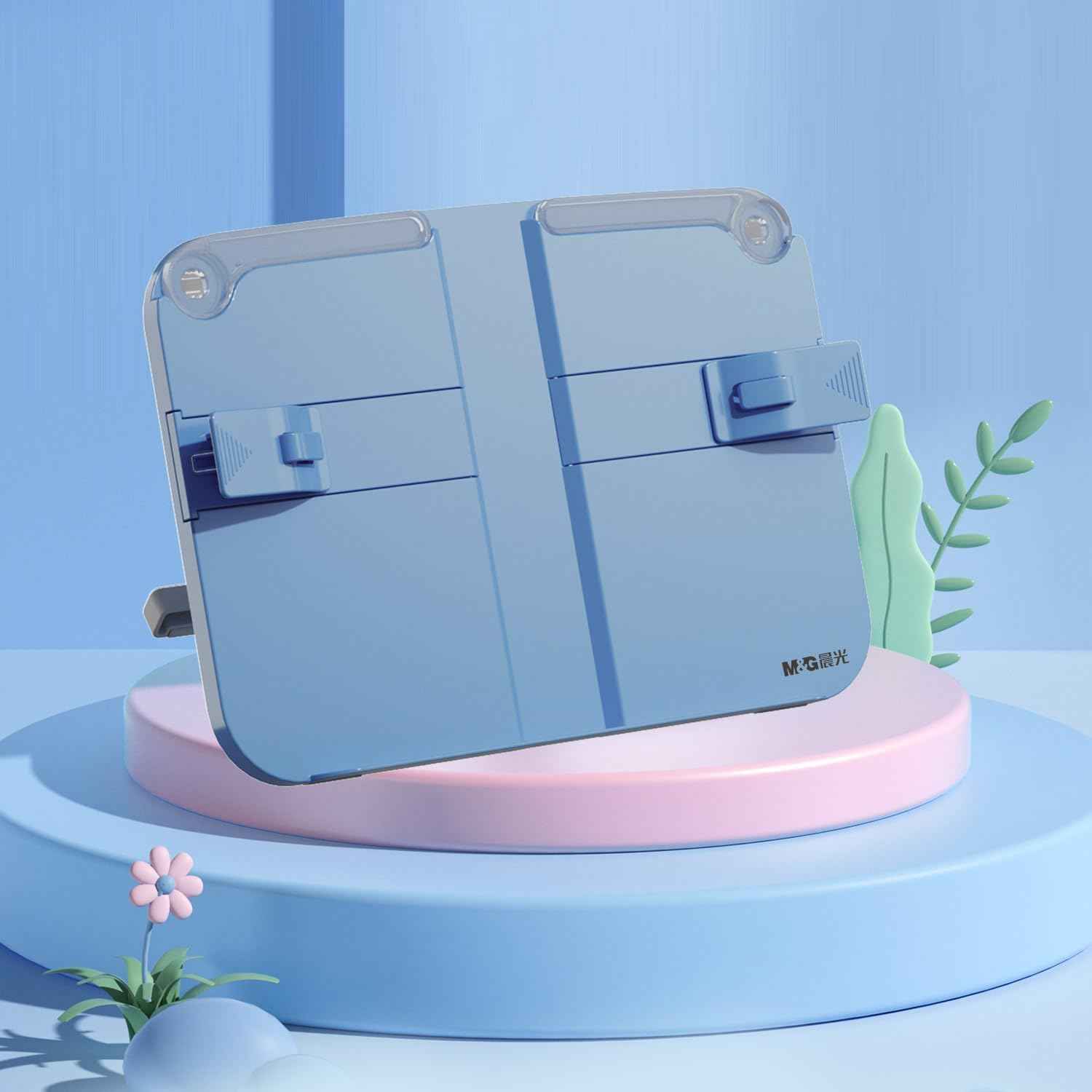 Hands-Free Desktop Book Stand for Kids with Paper Clip