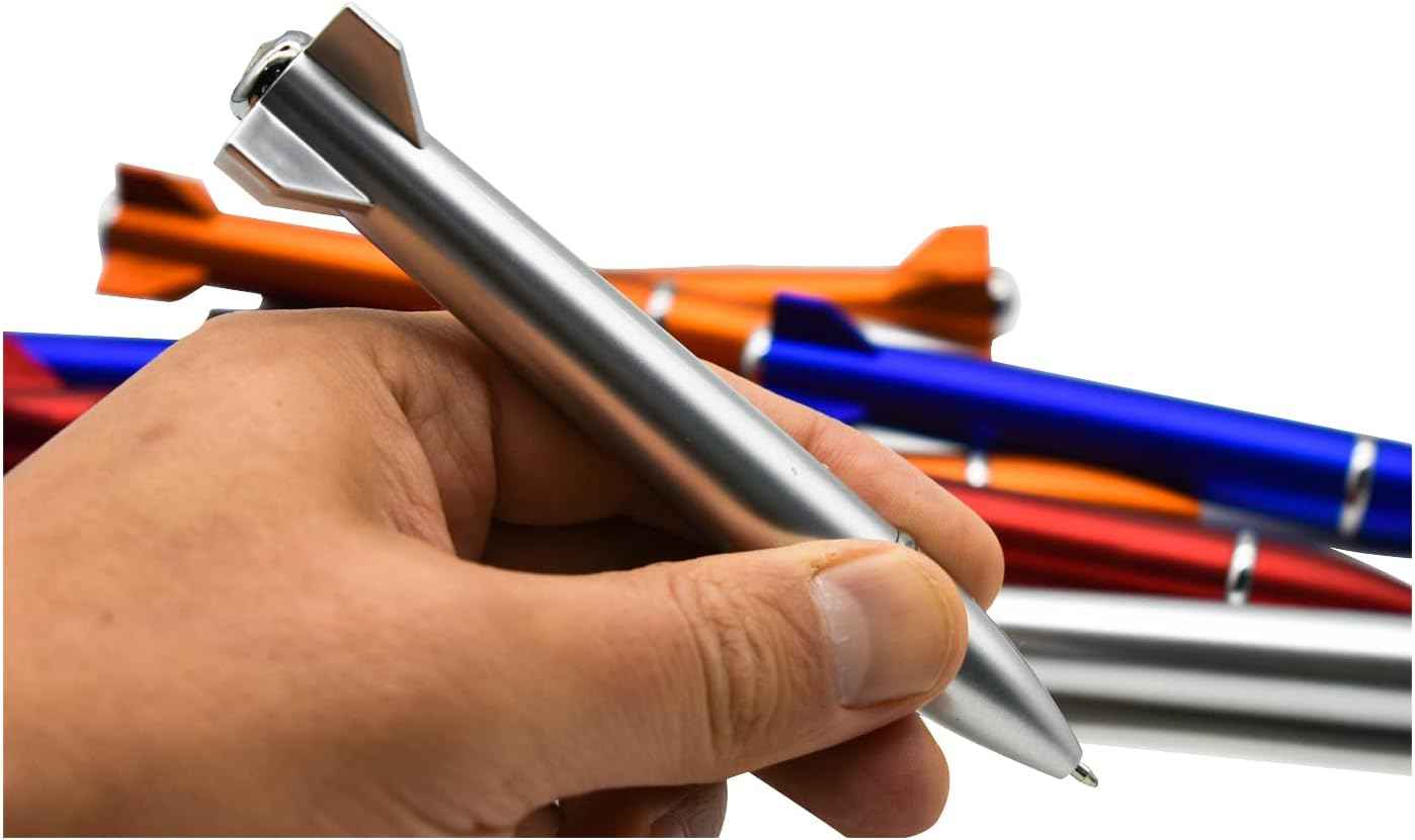 12PCS Mini Rocket Pens Unique Twist Ballpoint Pen For Kids School