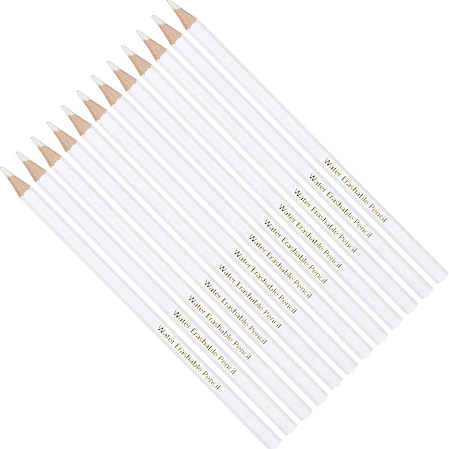 Blue/White Sewing Marking Pencils Water Soluble Tailor's Chalk 12 Pack White