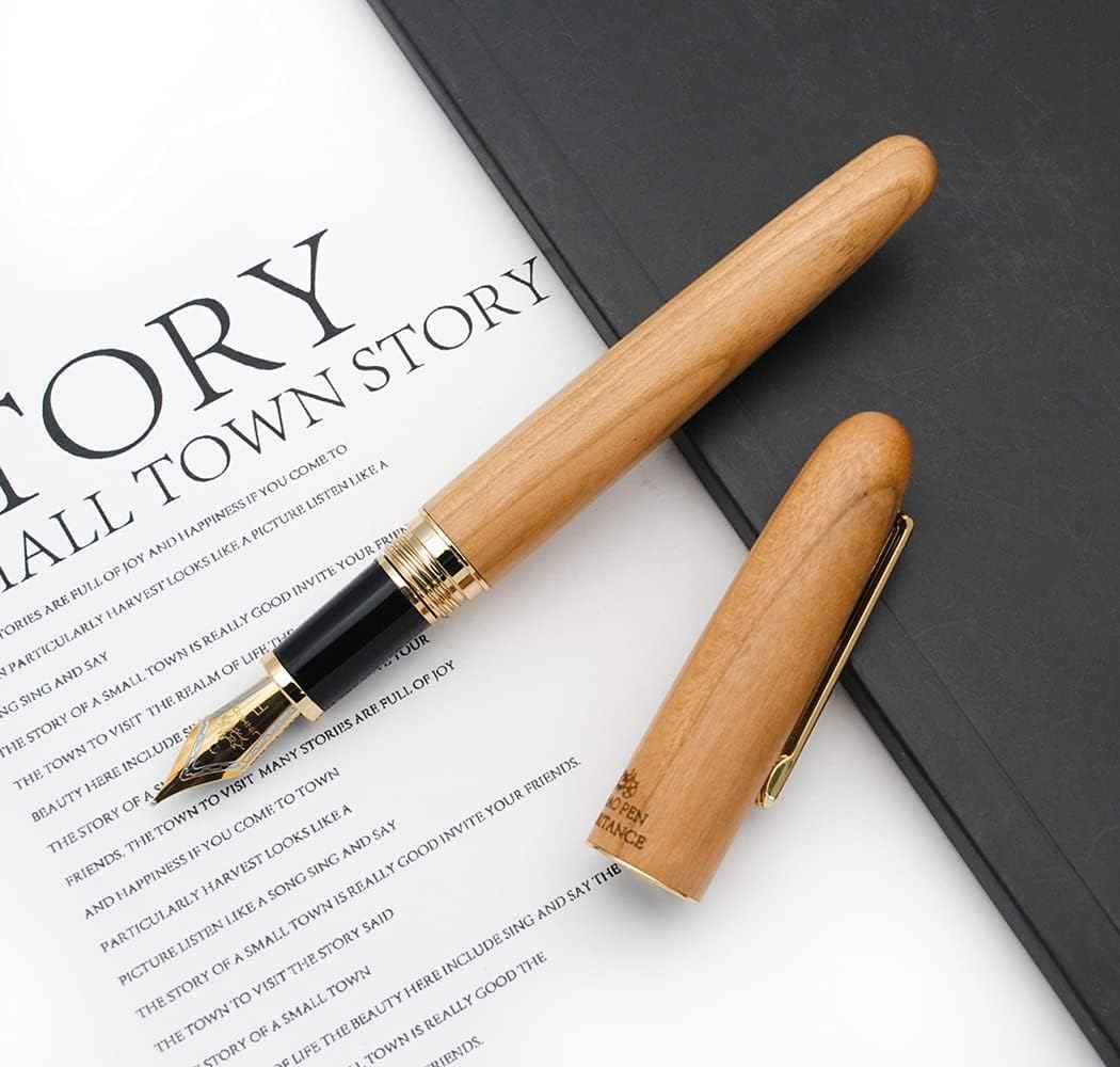 JINHAO 9036 Natural Wood Fountain Pen