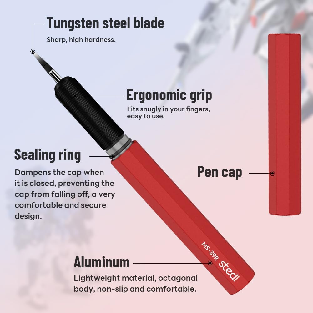 Stedi Model Scriber Chisel,Tungsten Steel Blades 0.1mm