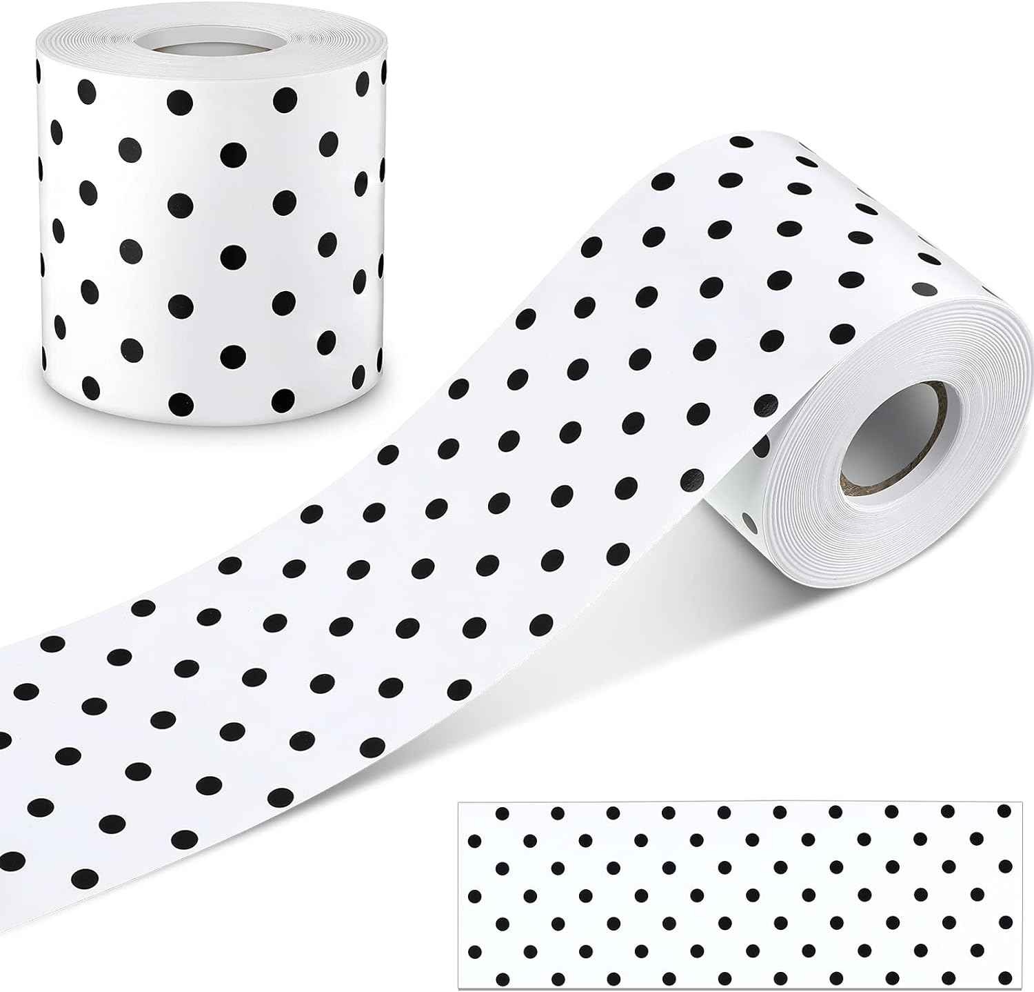 65 Feet Bulletin Board Dots Decorative Trim Borders Black Dots