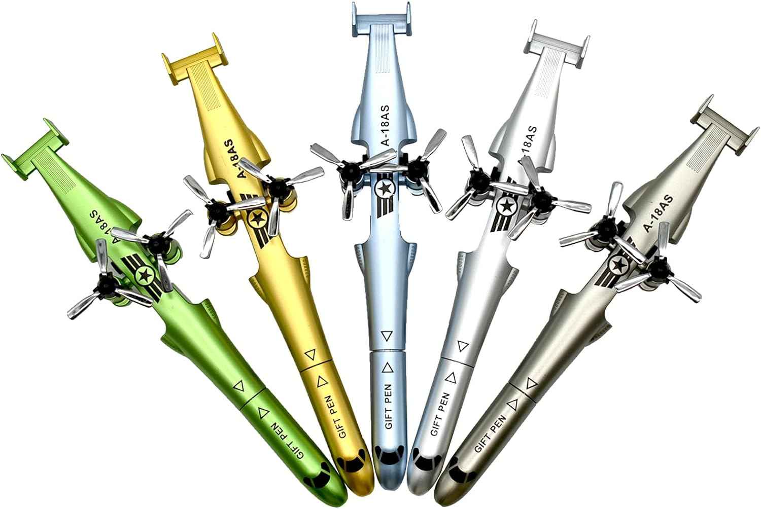 5PCS Novelty Warcraft Gel Pens Airplane Shape