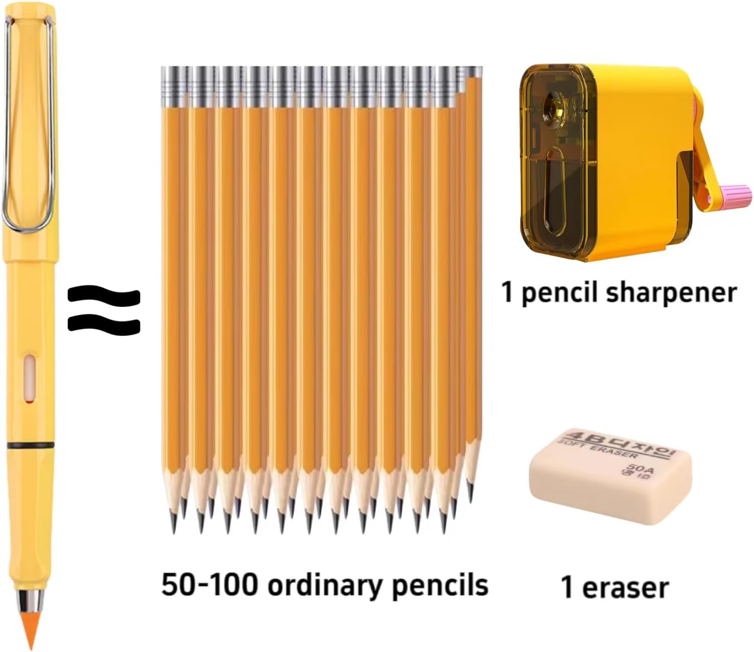 12 Colored Forever Pencils with 12 Replacement Nib