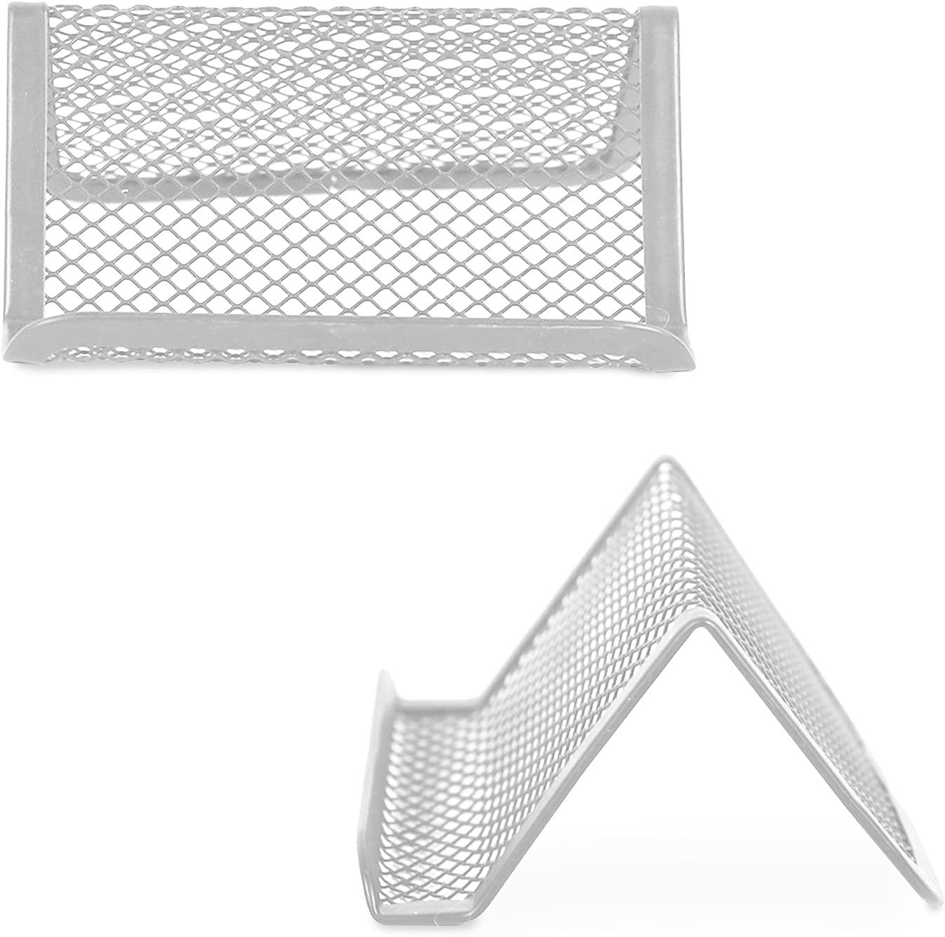 8pcs Business Card Holder Metal Mesh