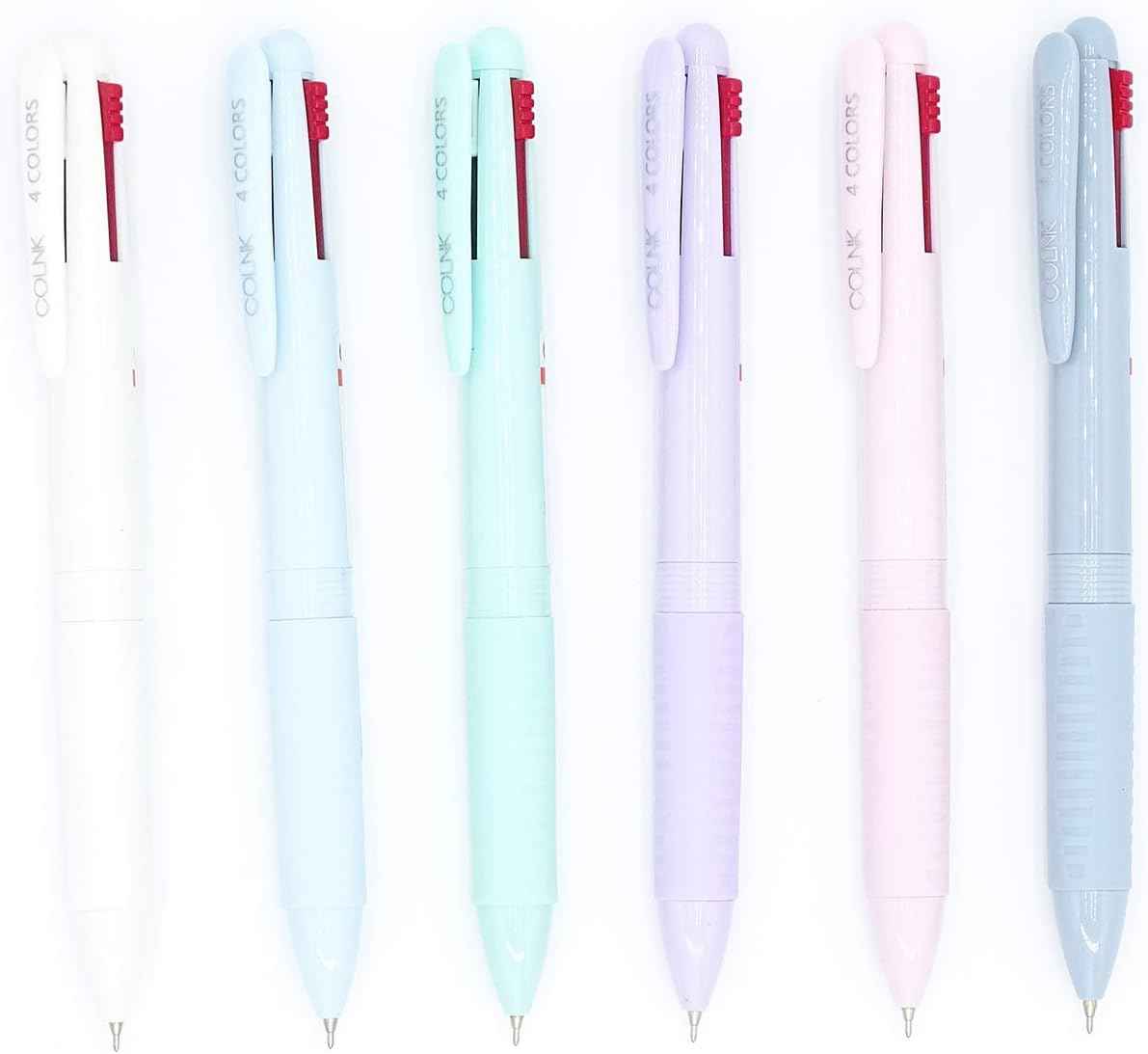 COLNK 4IN1 Multicolor Ballpoint Pen 0.5mm 6 Count