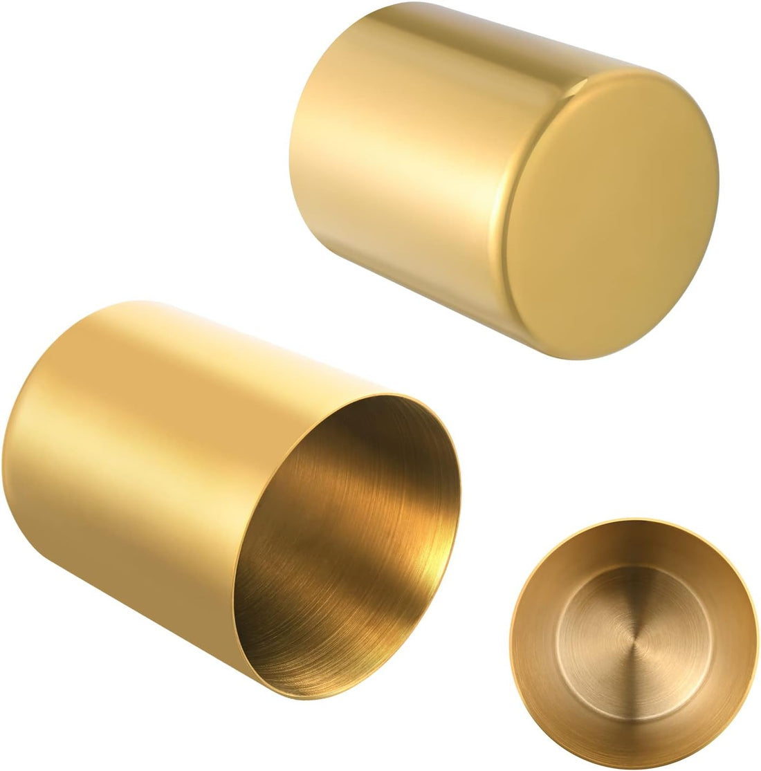 Stainless Steel Pencil Cup Pen Holder Gold