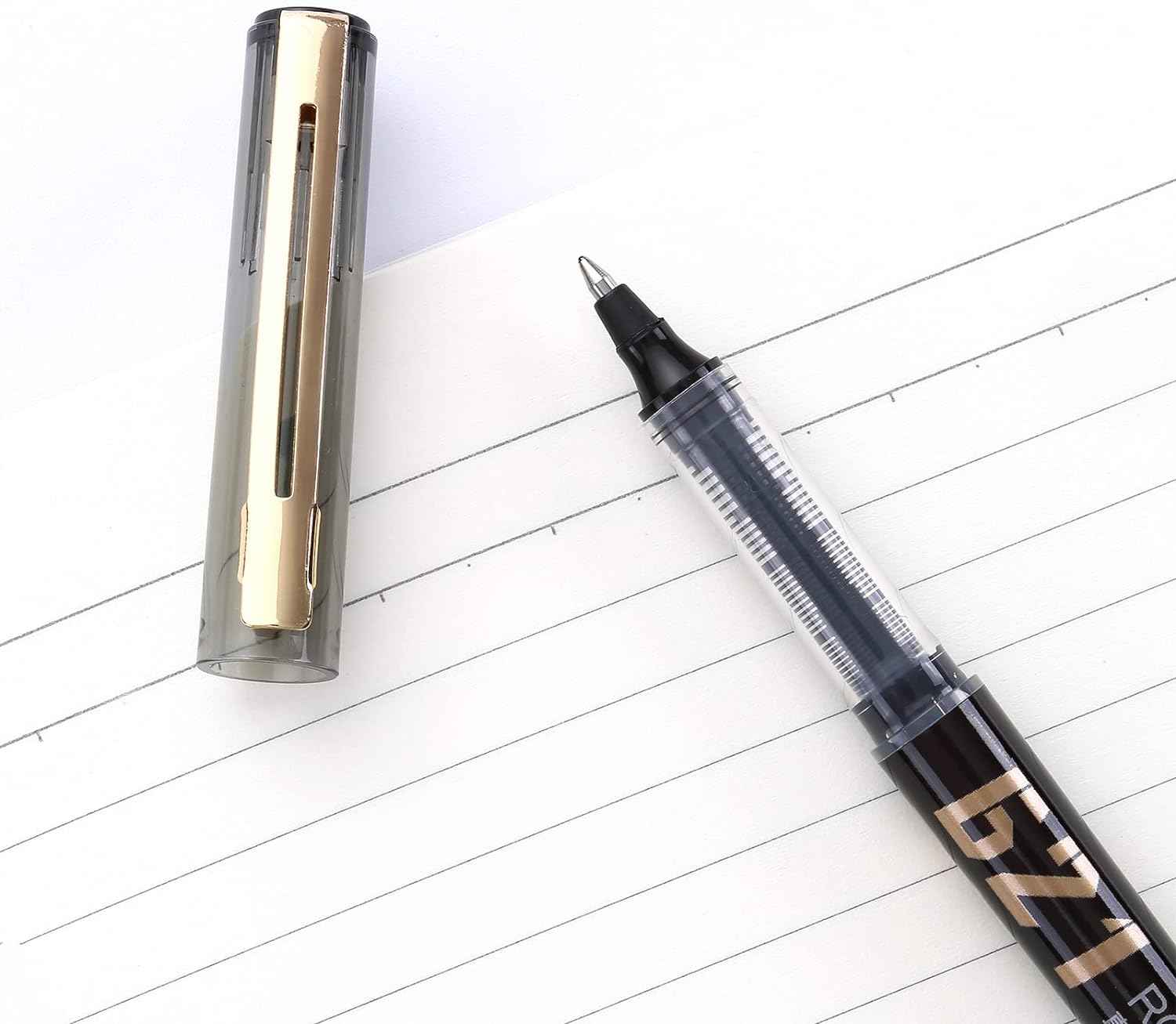 Comix 621 Rollerball Pens,Black Liquid Ink, 0.7mm Medium Point