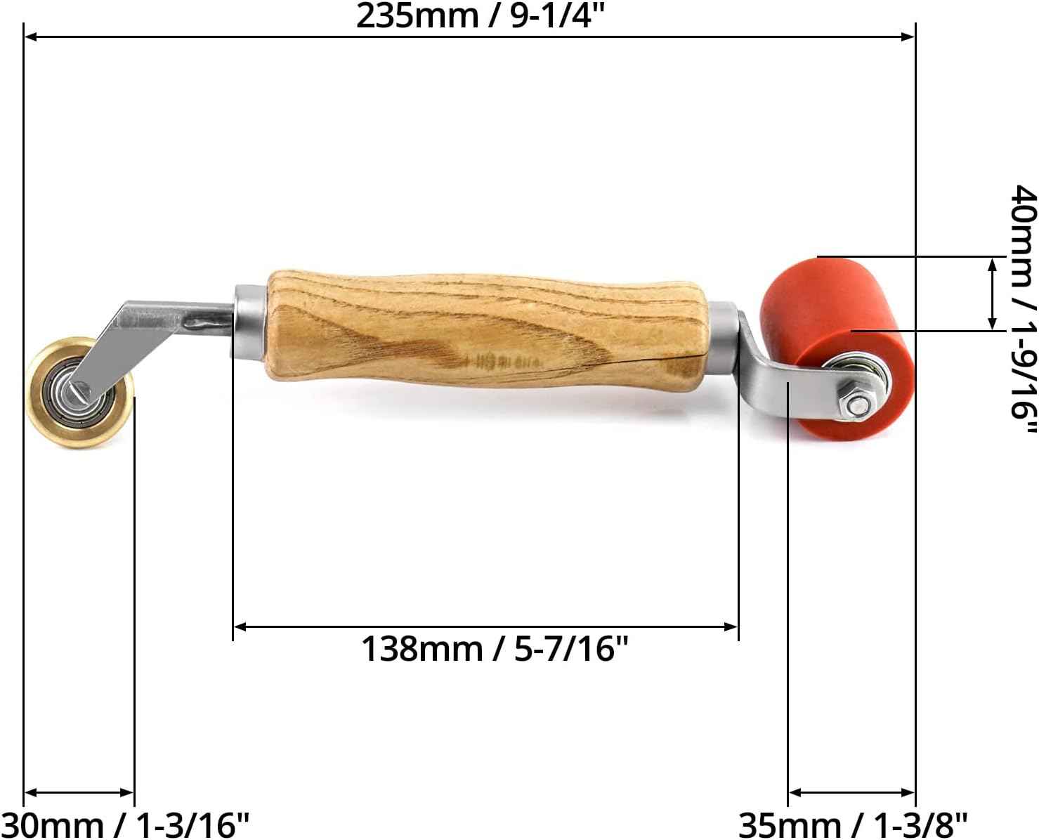 40mm Smoothing Seam Roller Tool for PVC/TPO/EPDM
