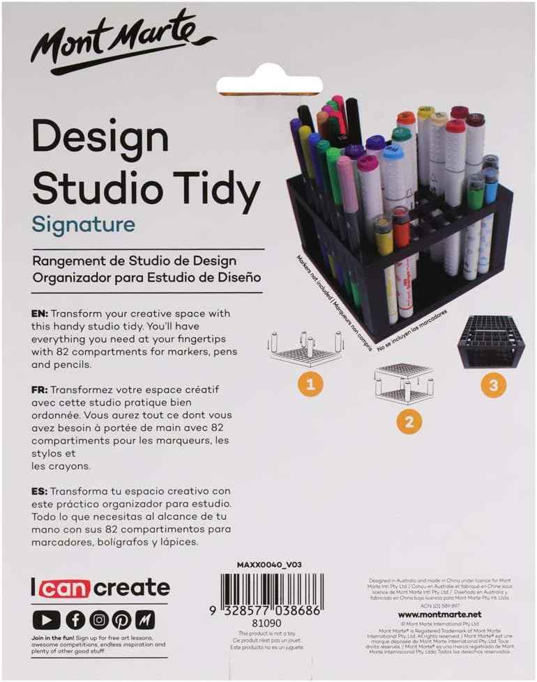 MONT MARTE 96 Hole Plastic Marker Pen,Pencil,Brush Holder