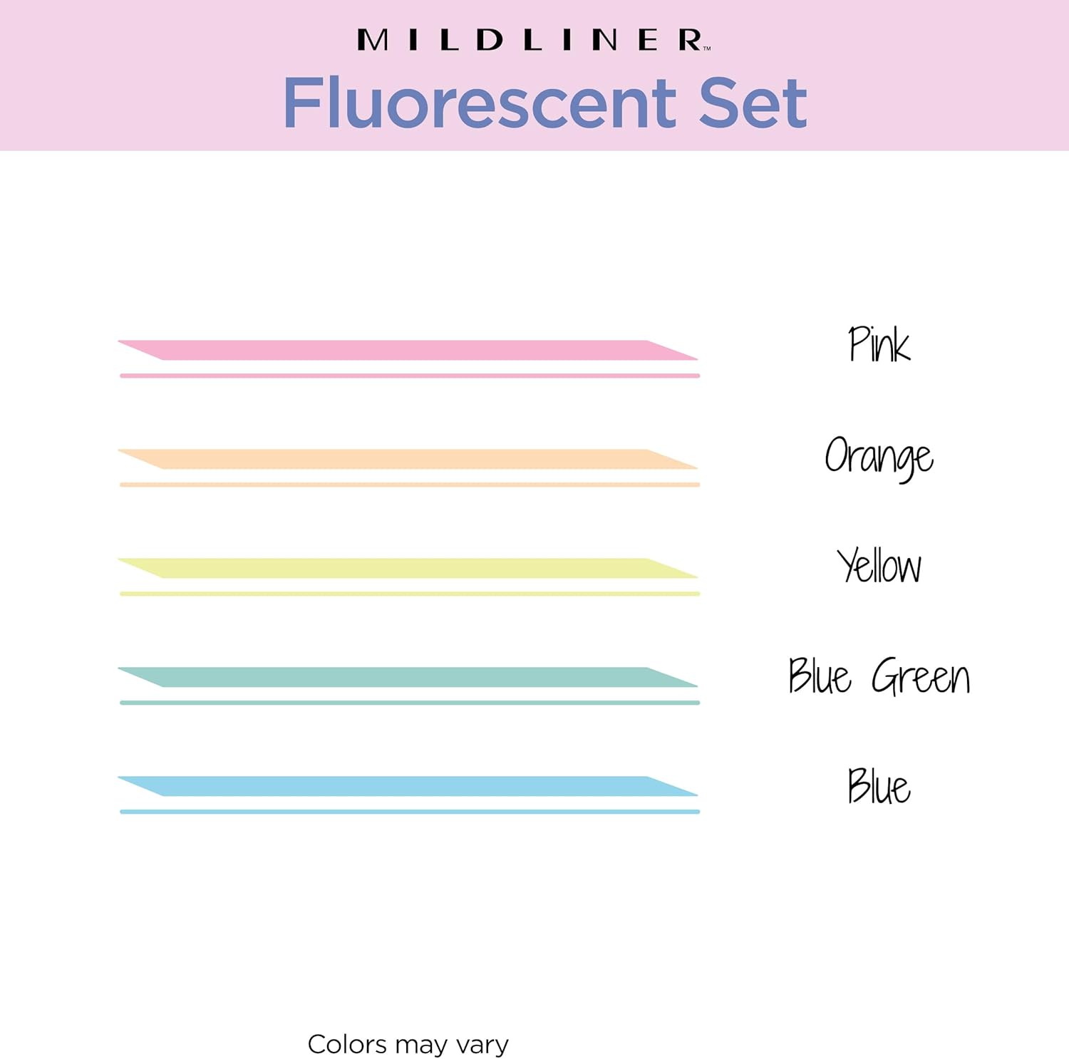 Zebra Pen Mildliner Dual-Tip Highlighter Set,5 Color Pack