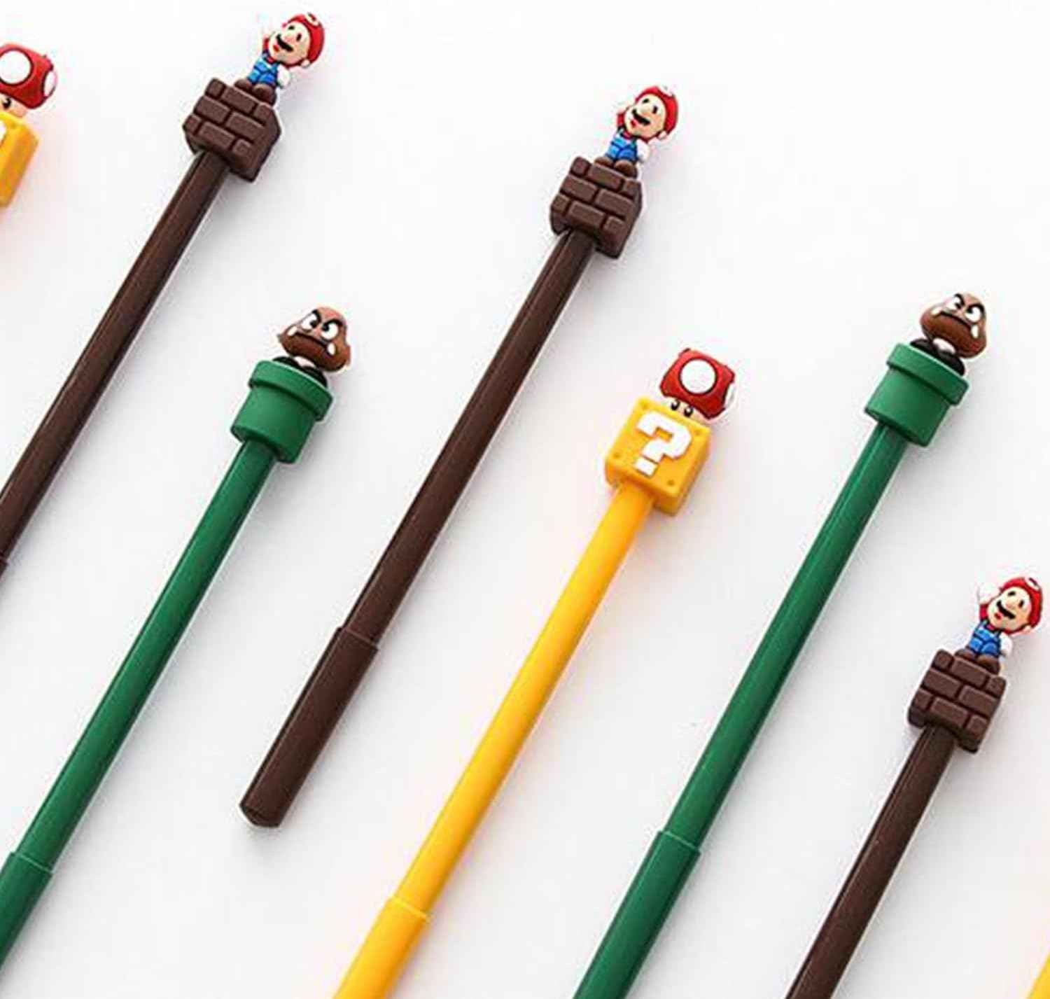 24Pcs Mario Party Favors Gel Pen - Mario Themed Gifts for Kids
