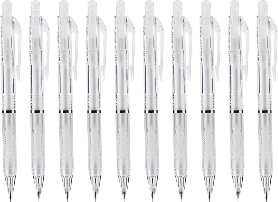 M&G 10Pcs 0.5mm Mechanical Pencils Set with Great Grip White
