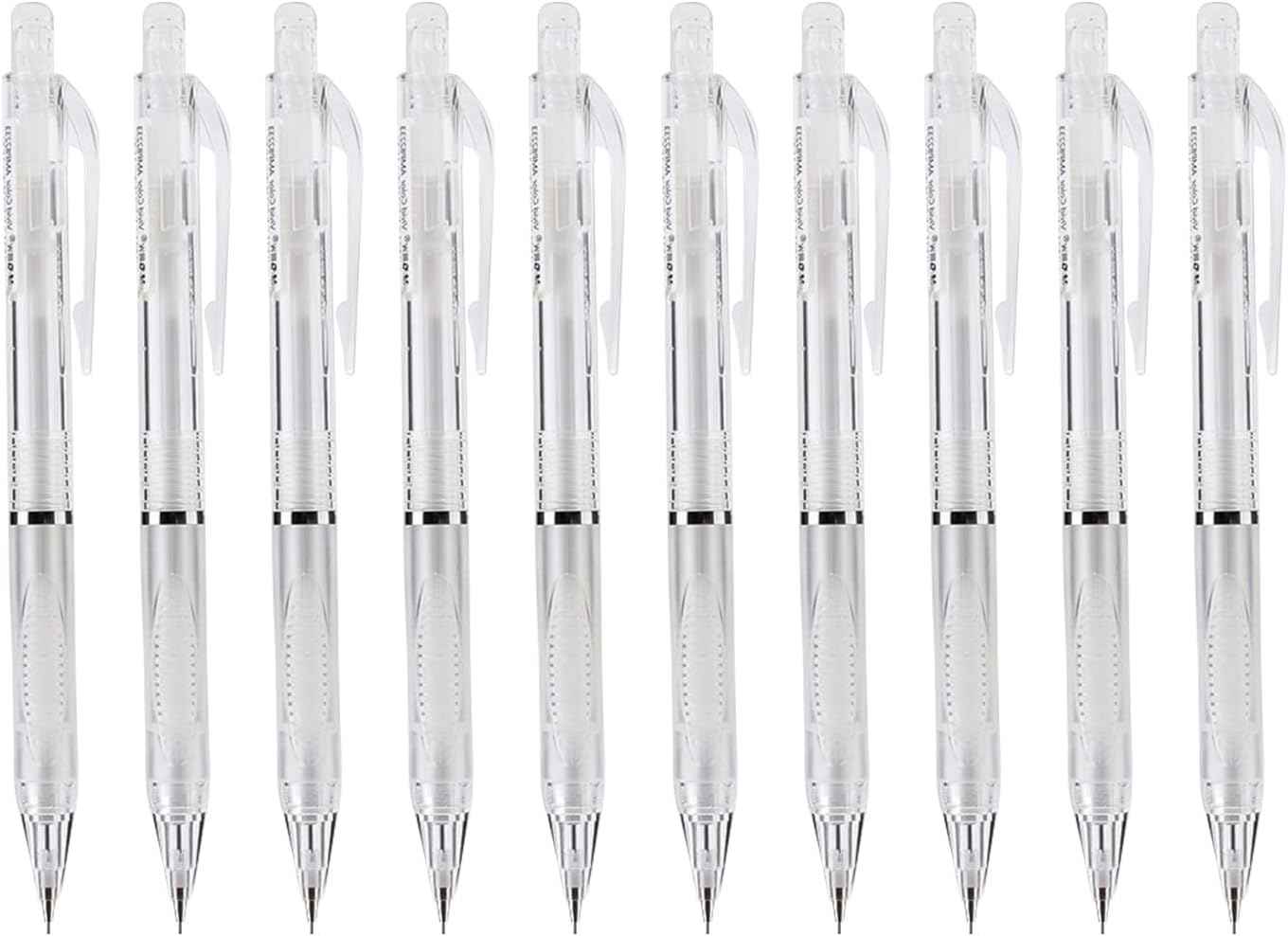 M&G 10Pcs 0.5mm Mechanical Pencils Set with Great Grip White