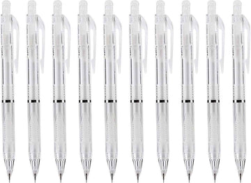 M&G 10Pcs 0.5mm Mechanical Pencils Set with Great Grip White