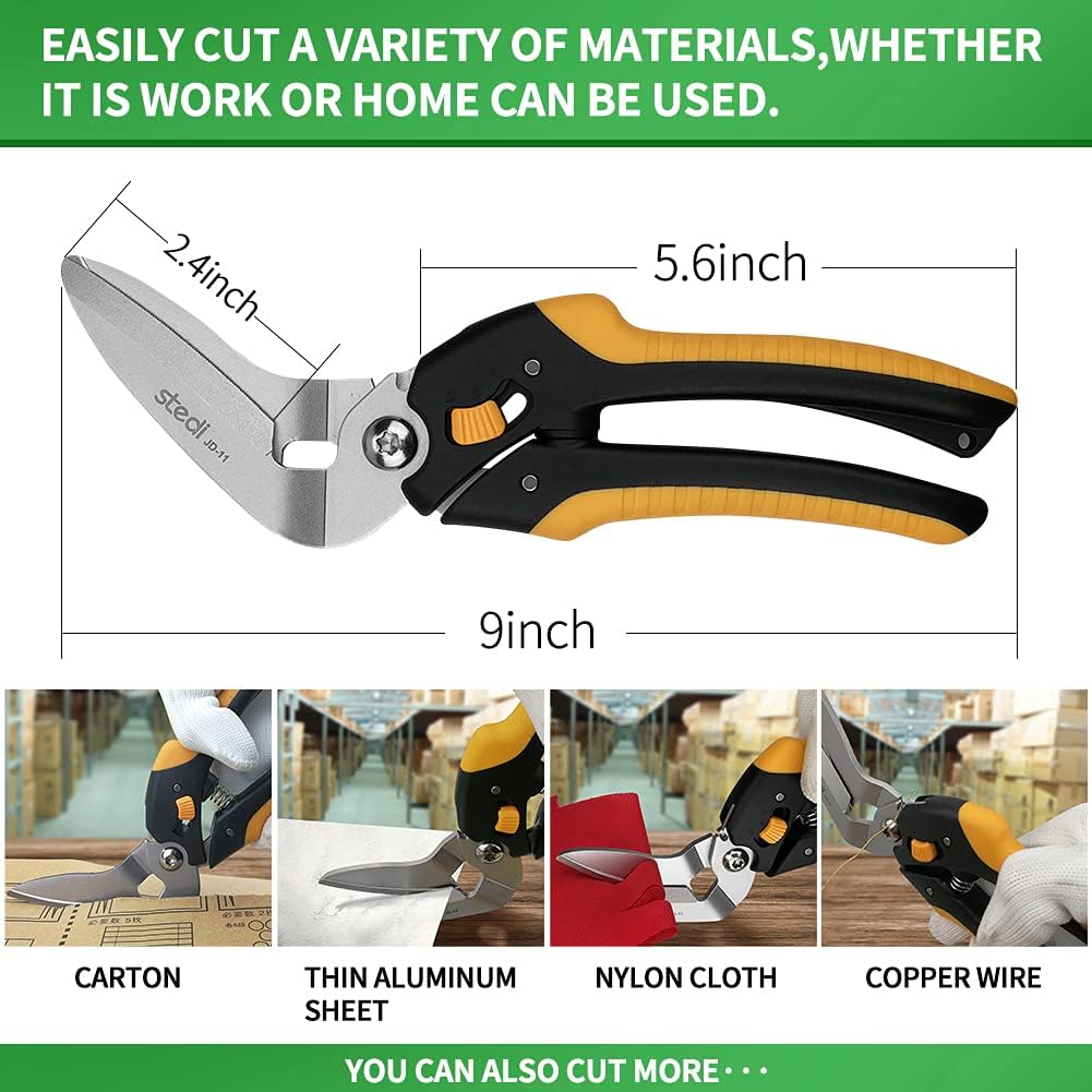 Stedi 9-Inch Scissor Heavy Duty Cardboard and Carpet Shears