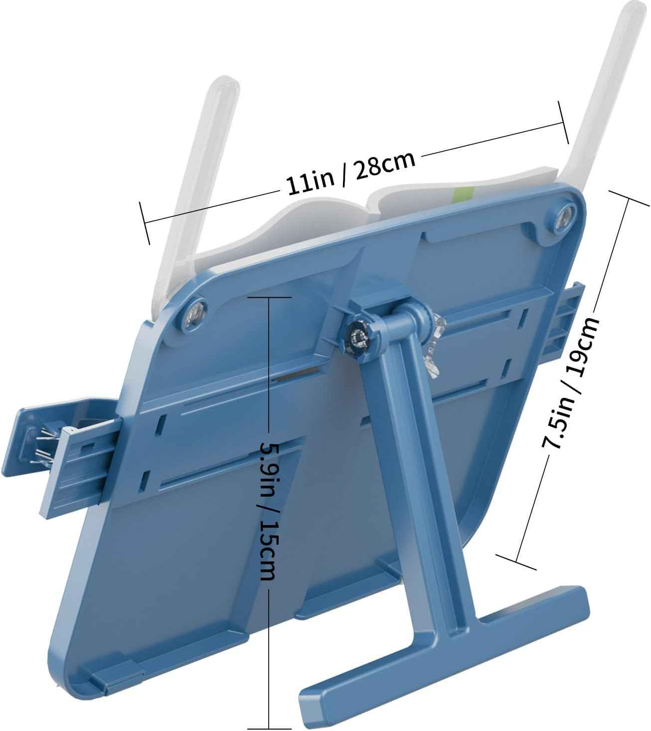 Hands-Free Desktop Book Stand for Kids with Paper Clip