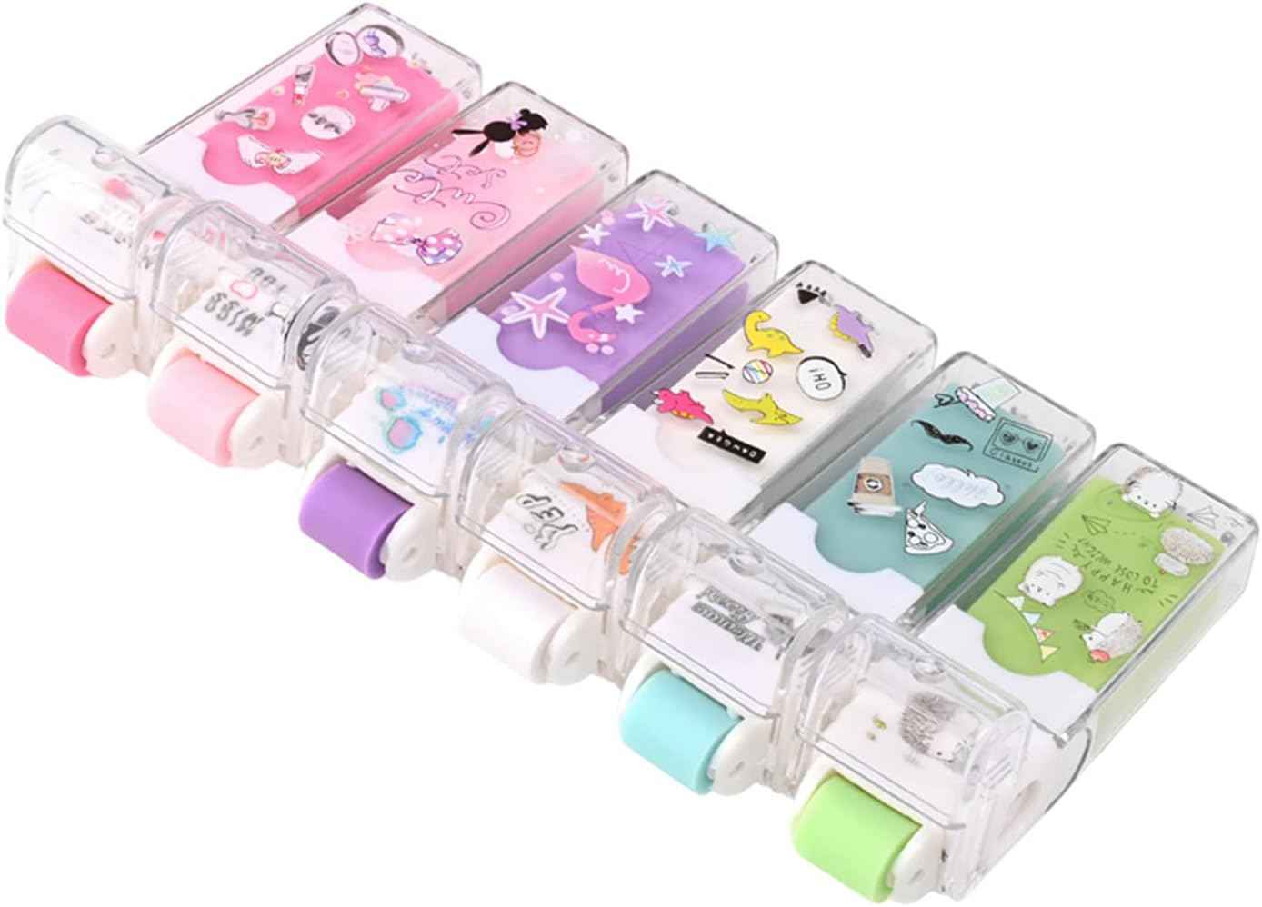 6PCS Cute Animals Pencil Erasers for Kids