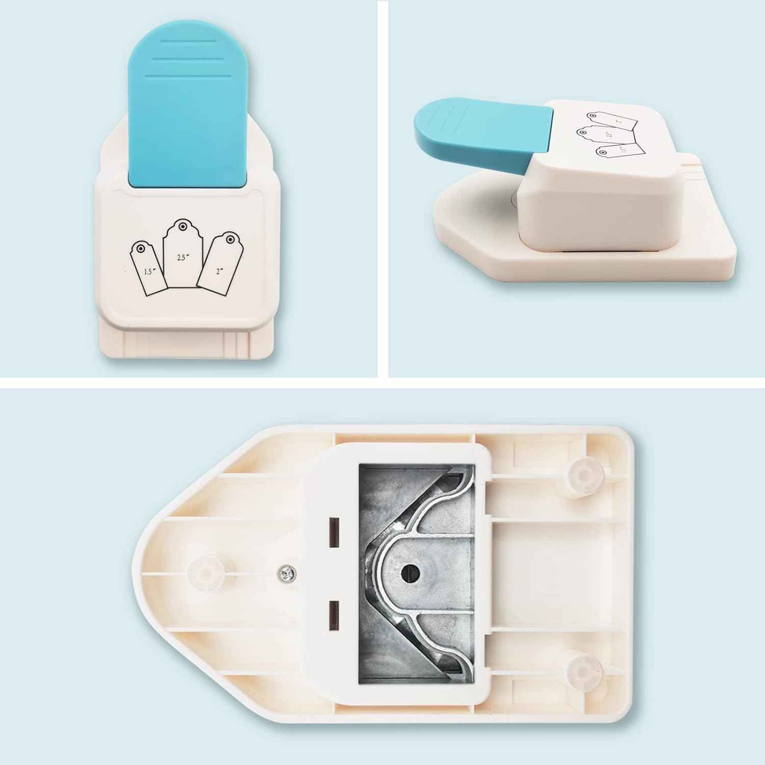 3in1 Craft Tag Paper Punch 1.5/2/ 2.5 Inch