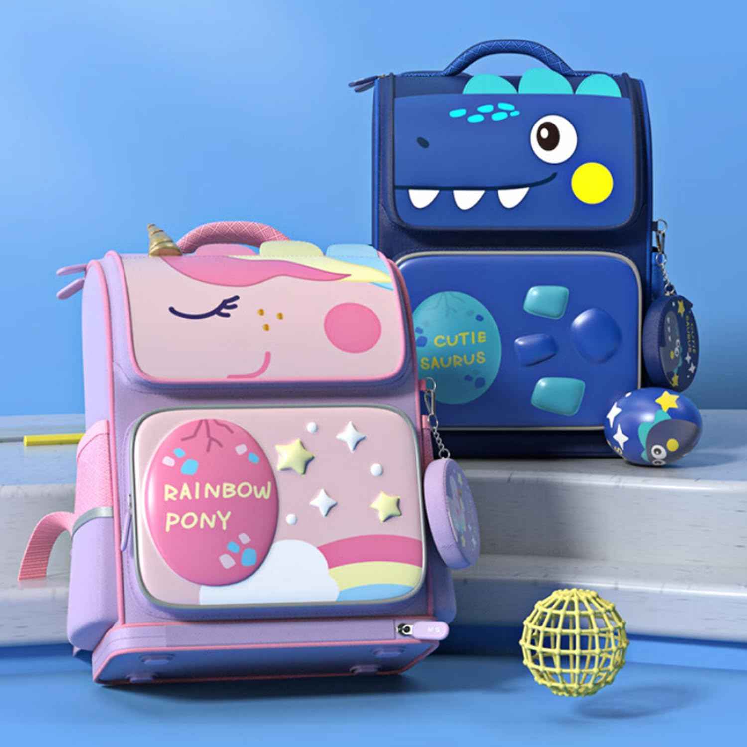 M&G Kids Large Capacity Pink Unicorn Backpack Girls School Bag
