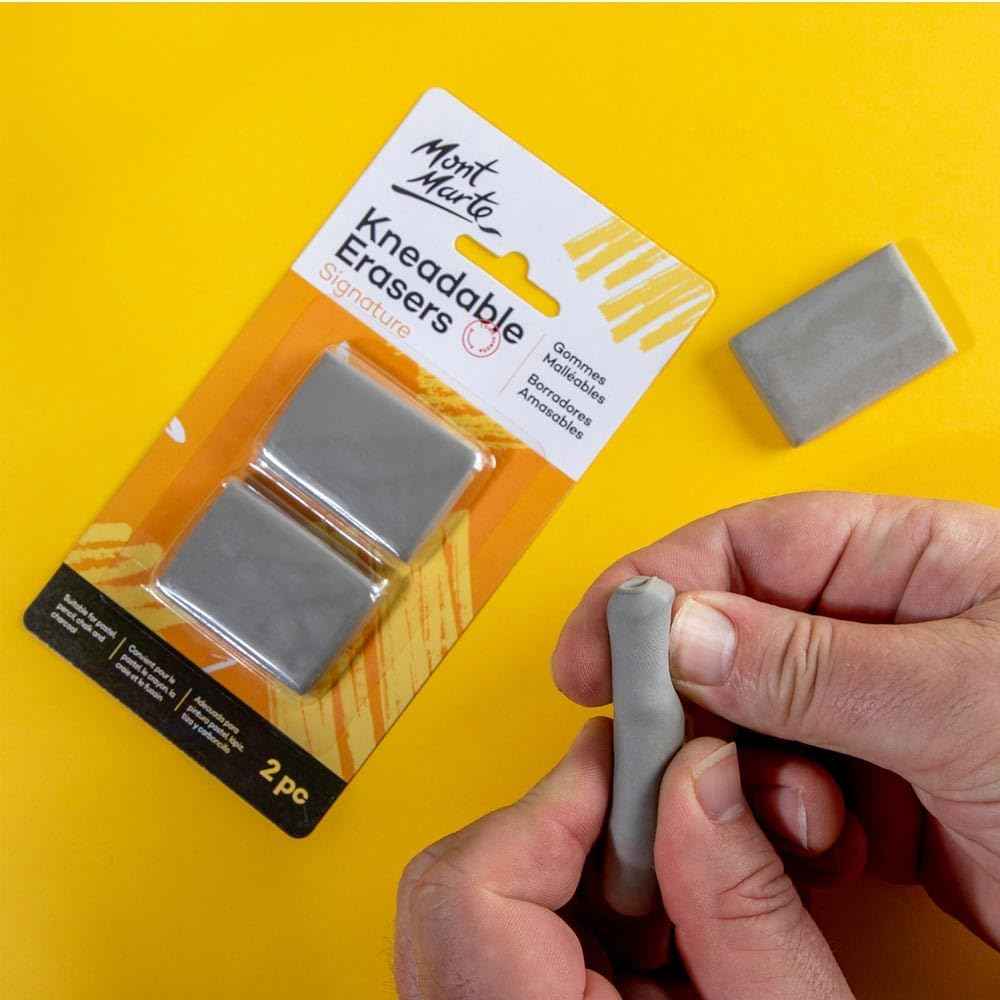Mont Marte Kneadable Erasers Signature for Artists Drawing Sketching 4pack