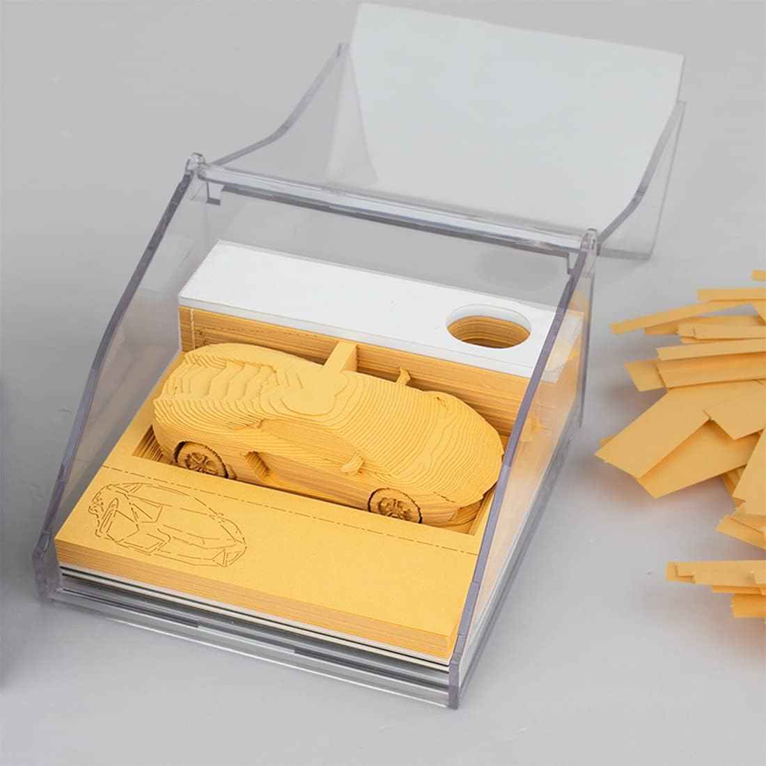 Sports Car 3D Memo Pad Notepads with Pen Holder