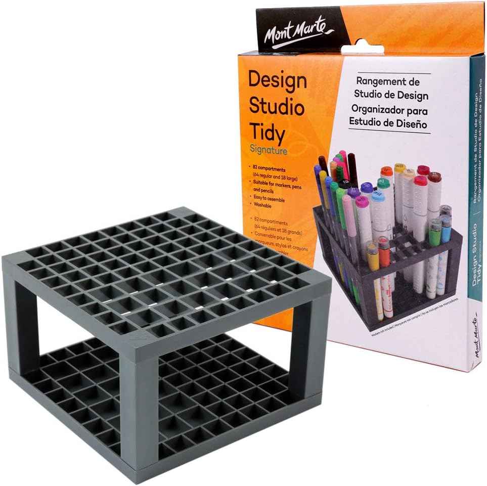 MONT MARTE 96 Hole Plastic Marker Pen,Pencil,Brush Holder Small Hole