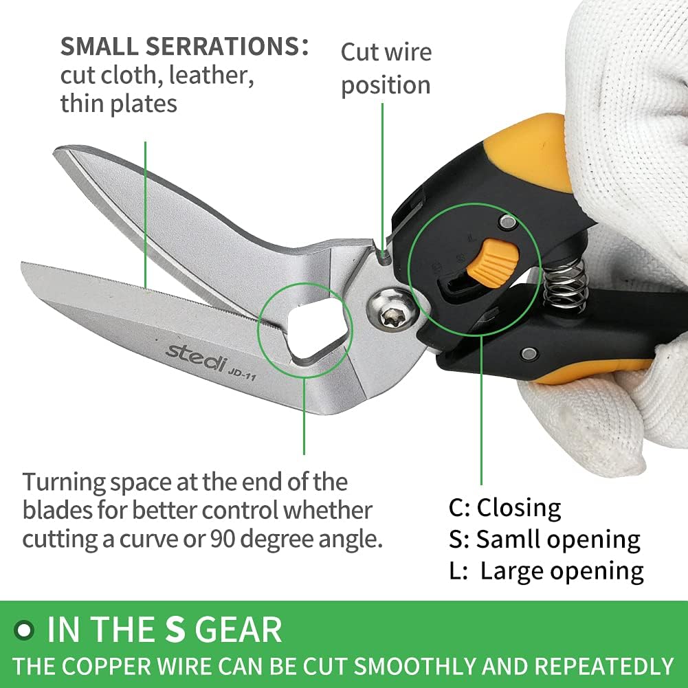 Stedi 9-Inch Scissor Heavy Duty Cardboard and Carpet Shears