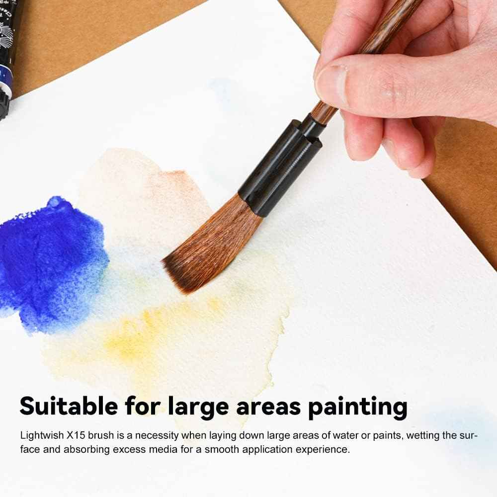 Mu Er Lian Watercolor Paint Brush for Large Area Painting
