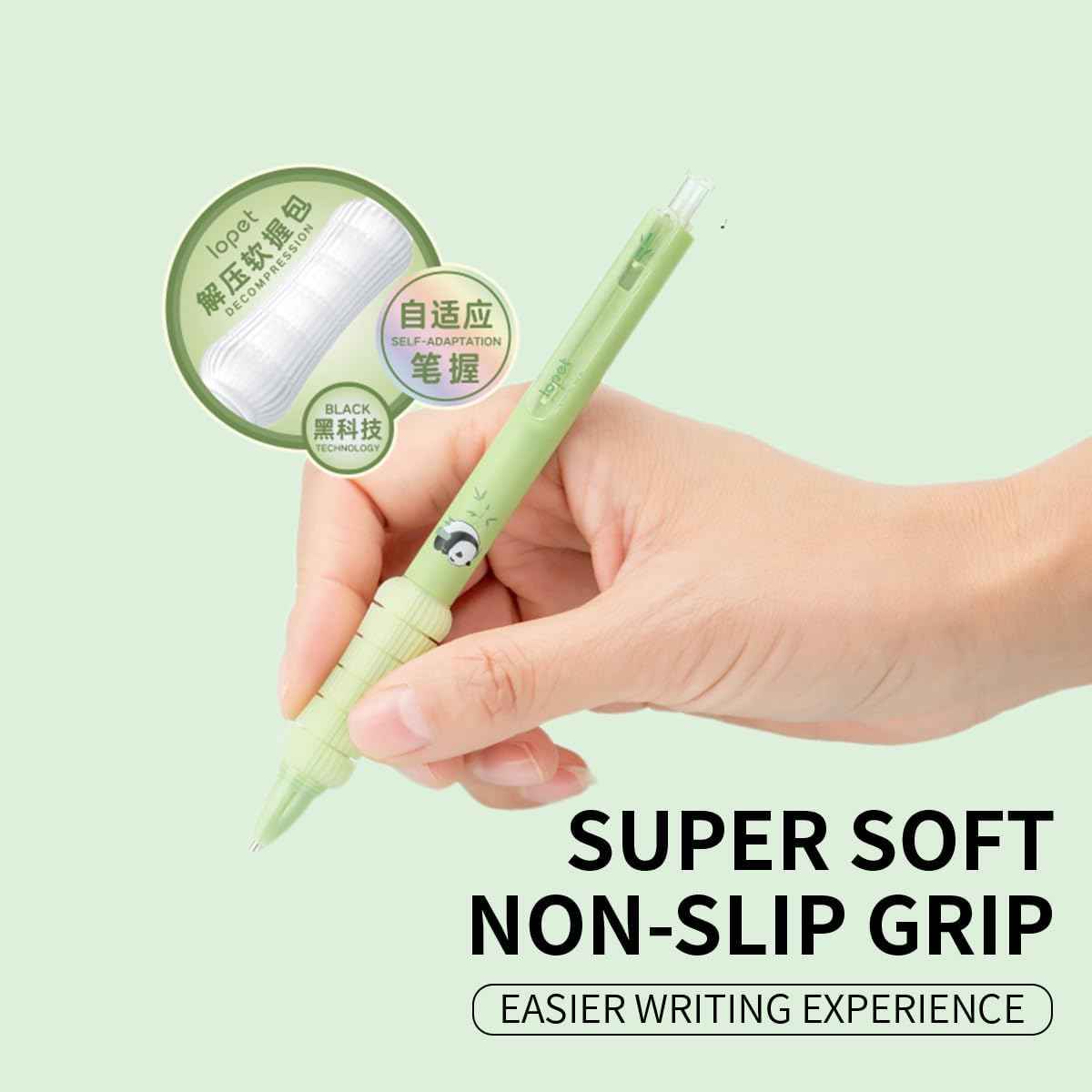 LOPET 8Pcs Mechanical Pencils 0.5mm HB Panda and Capybara