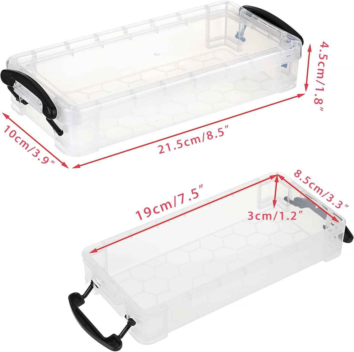 6 Large Capacity Pencil Box,Office Supplies Storage Organizer Box
