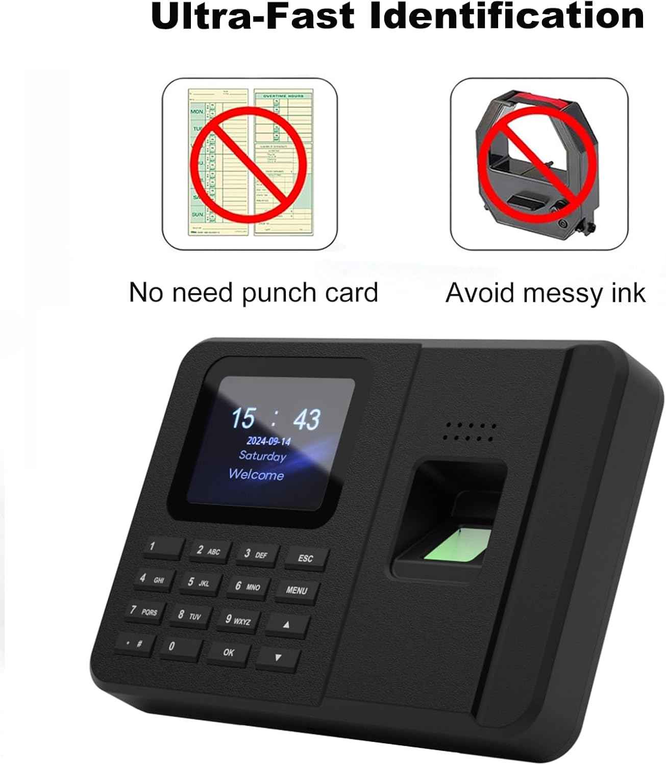 T700 Attendance Machine Time Clocks for Employees Small Business