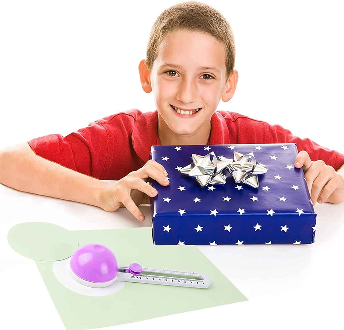 Circle Cutter for Paper Crafts Cardboard Cutting Tools Purple