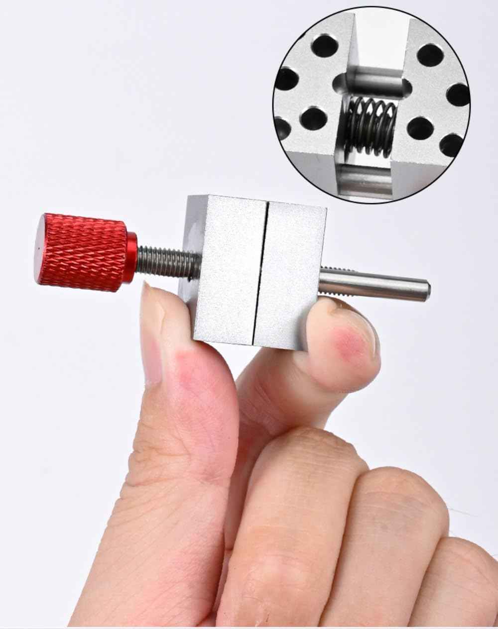 Model Metal Handy Mini Vise Vice Grip Width 0.78inch - 1.18inch Ajustable Red
