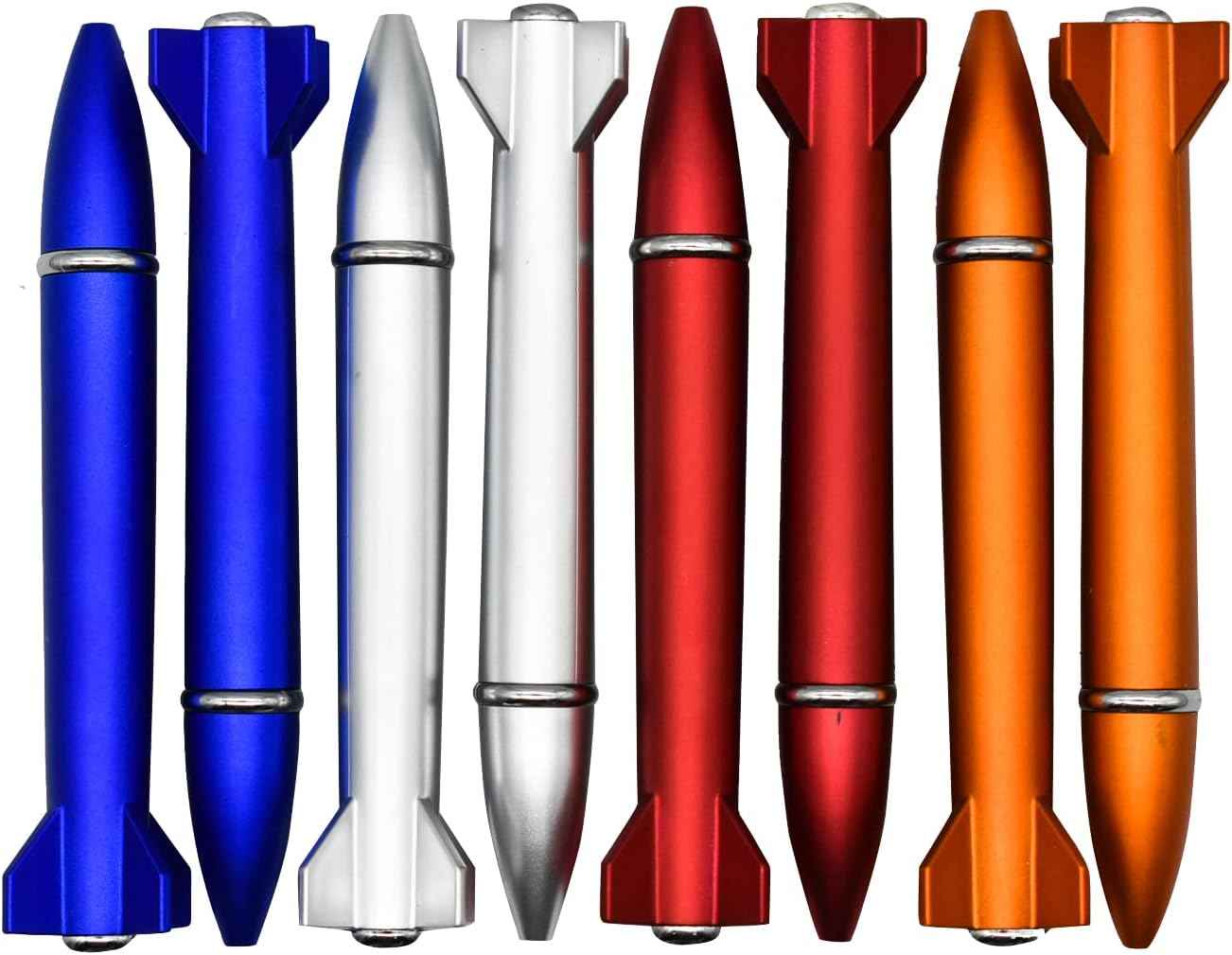 12PCS Mini Rocket Pens Unique Twist Ballpoint Pen For Kids School