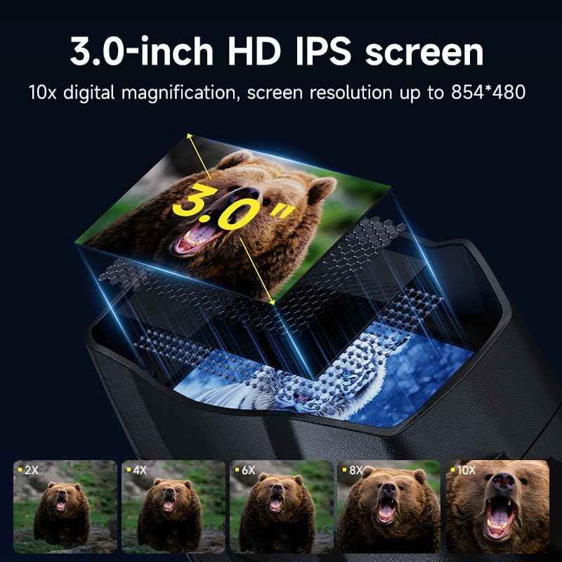 4K Night Vision Goggles Binoculars 800M for Adults Outdoor Hunter