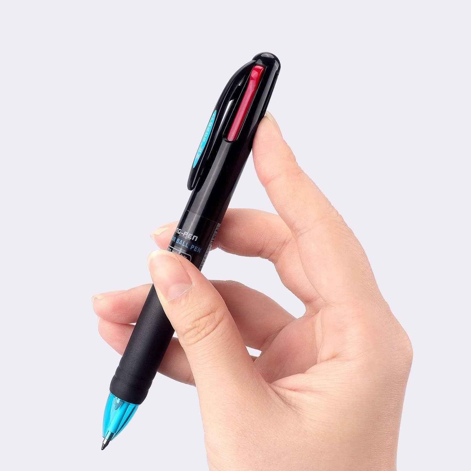 Multicolor Ballpoint Pens 4in1 0.7mm Retractable Gift Pens