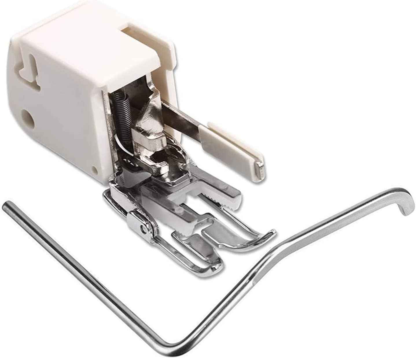 5mm walking foot sewing machine presser foot, chrome metal feed and guide plate
