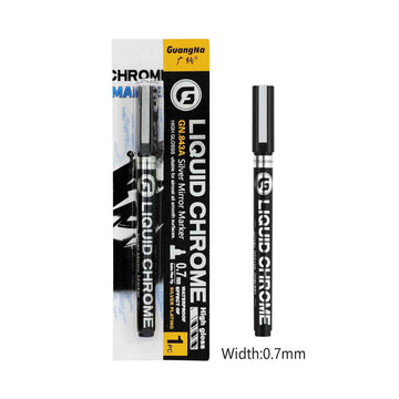 Guangna Liquid Chrome Mirror Marker - Silver - 2 Pack