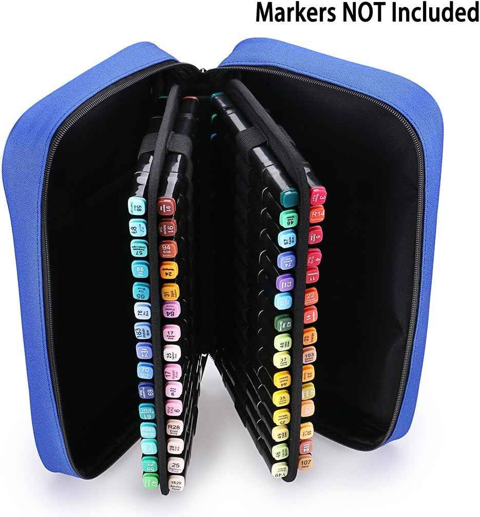 60 Slots Art Marker Pen Carrying Case Lipstick Organizer