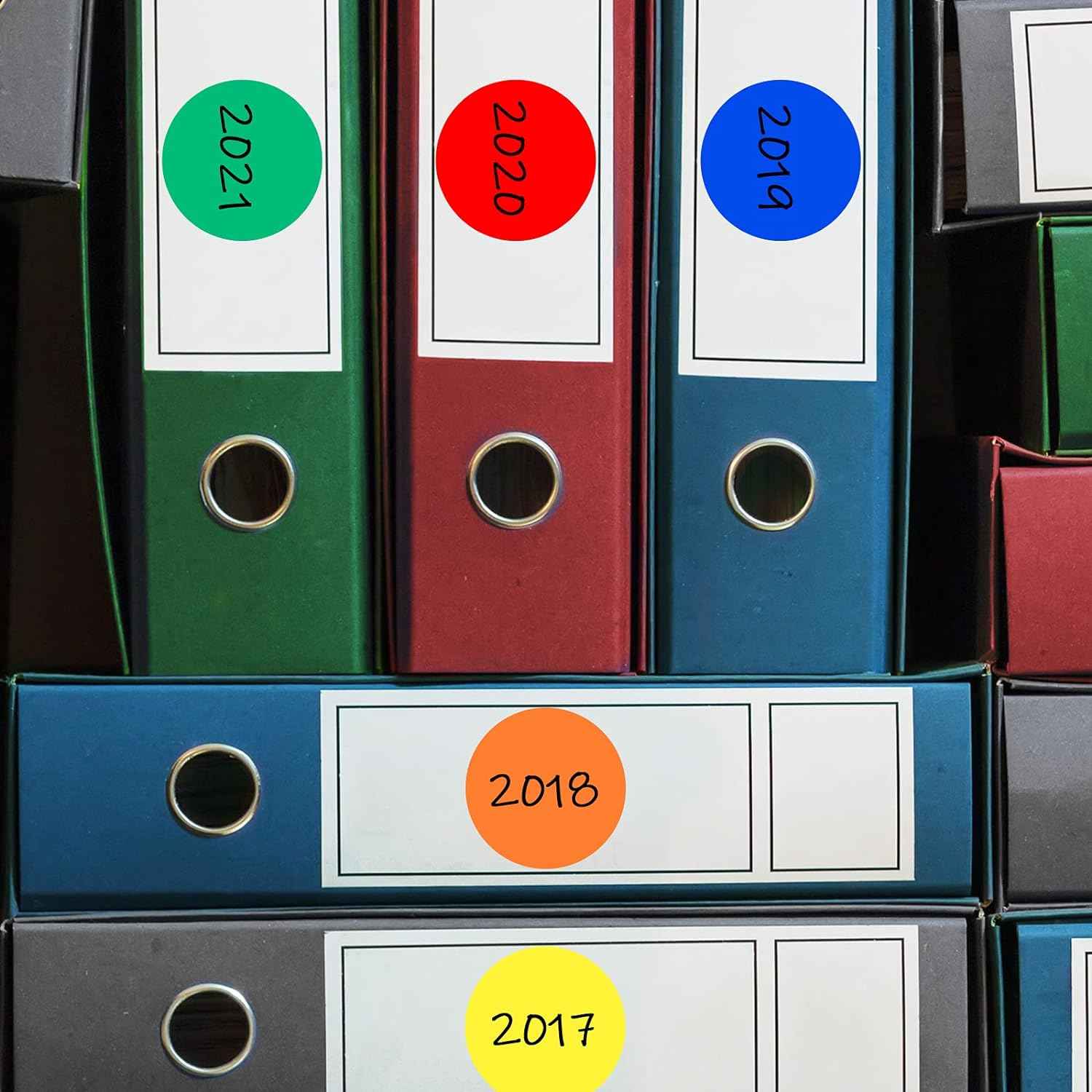 2 Inch Round Color Coding Stickers Circle Dot Labels Self-Adhesive