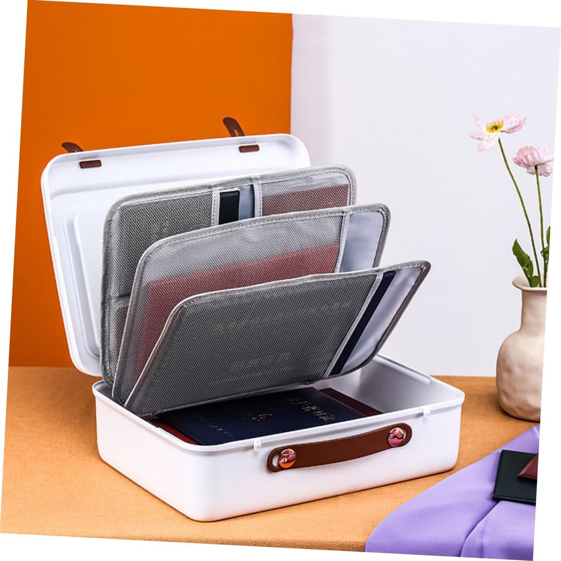 Business File Document Storage Case Travel White