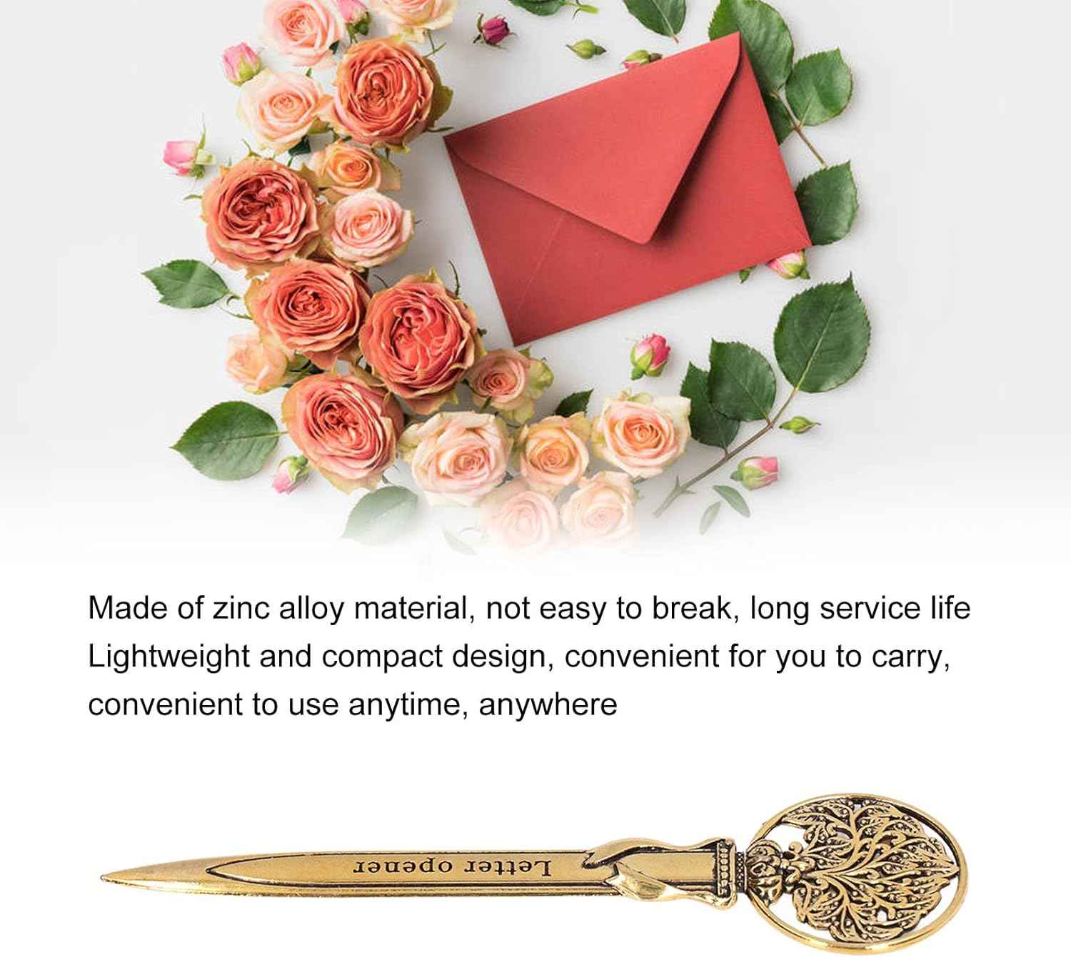 3pcs Retro Letter Opener Knife Compact Portable Envelope Slitter